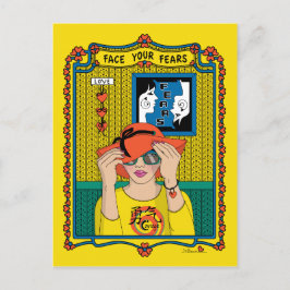 Ansikte din rädsla_B_ vykort