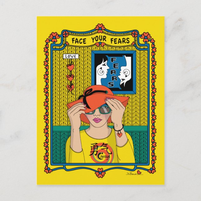 Ansikte din rädsla_B_ vykort (Framsida)