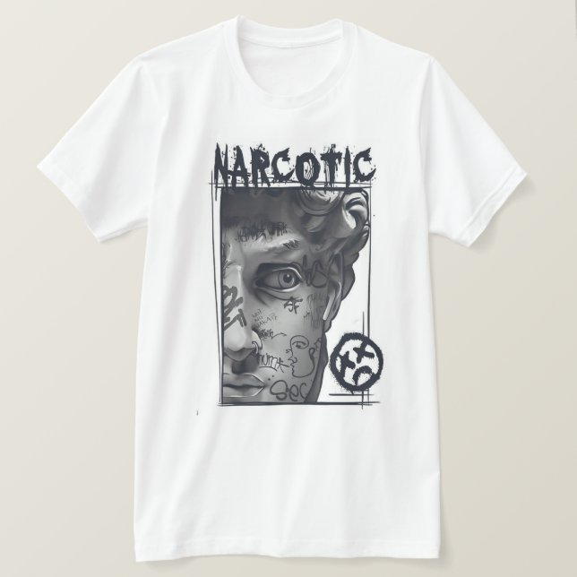 Ansikte din rädsla T-shirt - Motiveringell typogra (Design framsida)