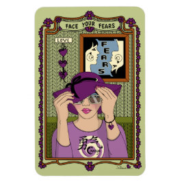 Ansikte dina farhågor_A_4x6-kylskåp Magnet