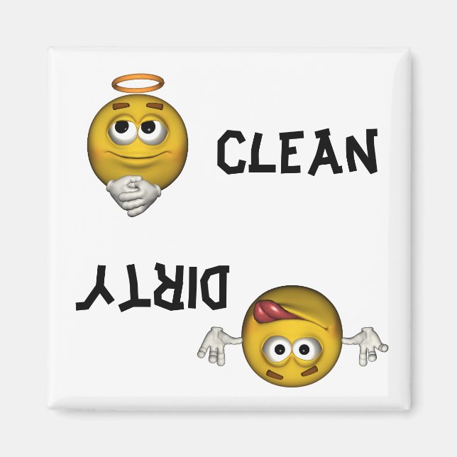 Ansikte Dishwasher Magnet (Framsidan)