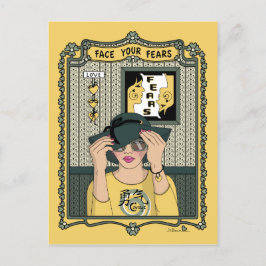 Ansikte - ditt befarade_C_-vykort Vykort