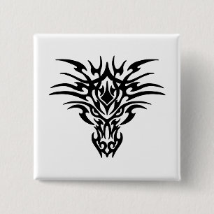 Ansikte-Dragon-Tattoo Knapp