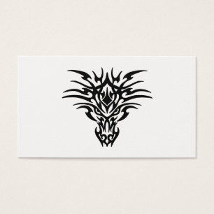 Ansikte-Dragon-Tattoo Visitkort