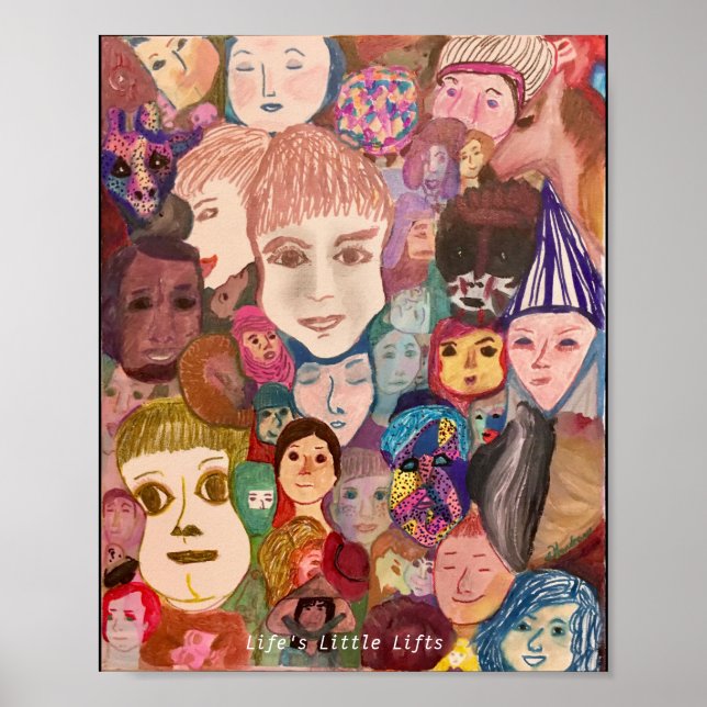 Ansikte efter konstnär, dHardman Poster (Framsidan)