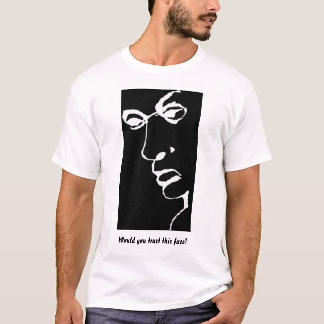 Ansikte eller ord tee shirt (Framsida)