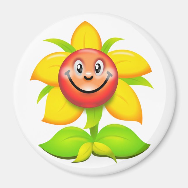 ANSIKTE FLOWER MAGNET (Framsidan)