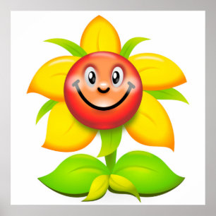 ANSIKTE FLOWER POSTER