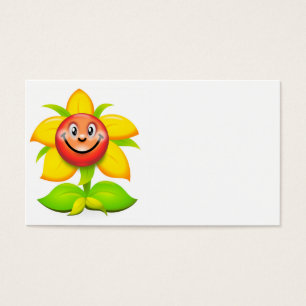 ANSIKTE FLOWER VISITKORT