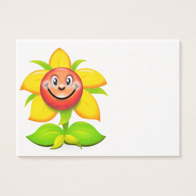 ANSIKTE FLOWER VISITKORT (Framsidan)