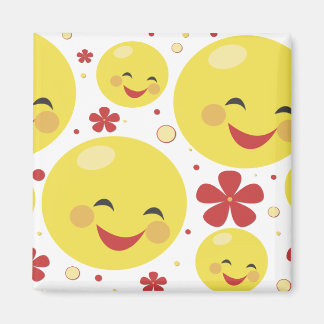 Ansikte Flowers Magnet