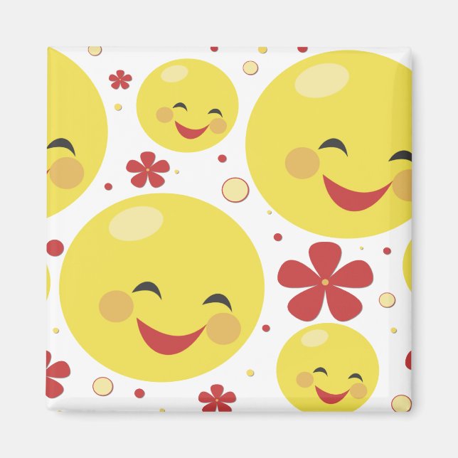 Ansikte Flowers Magnet (Framsidan)