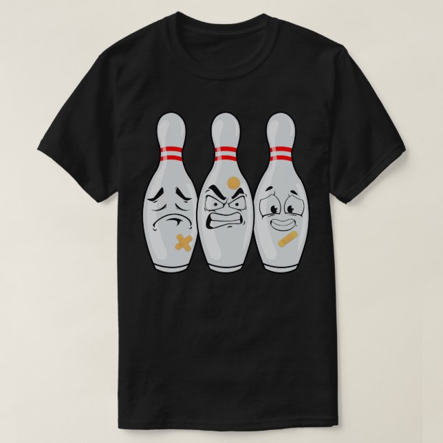 Ansikte för Bowling Älskare Manar Kids T Shirt (Design framsida)
