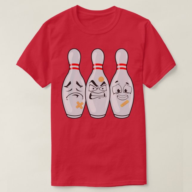 Ansikte för Bowling Älskare Manar Kids T Shirt (Design framsida)