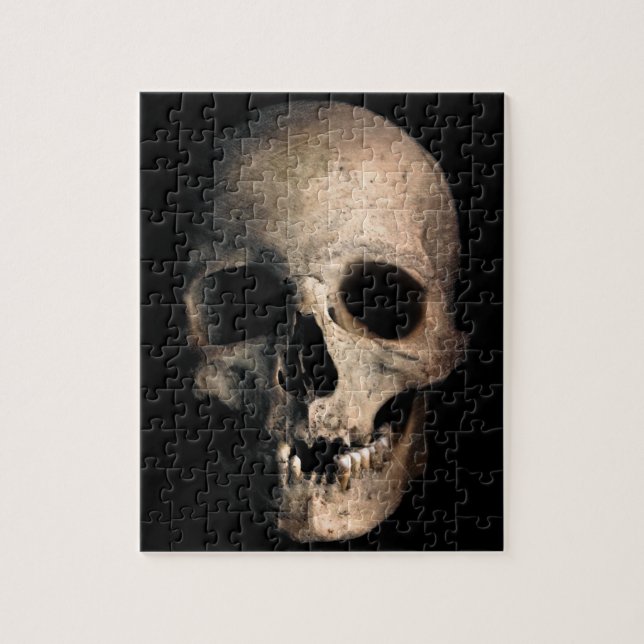 Ansikte för människaskallehuvud pussel (Vertikal)