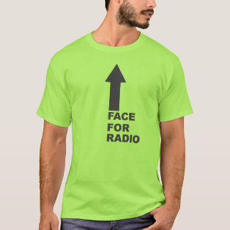 Ansikte för radio t-shirt