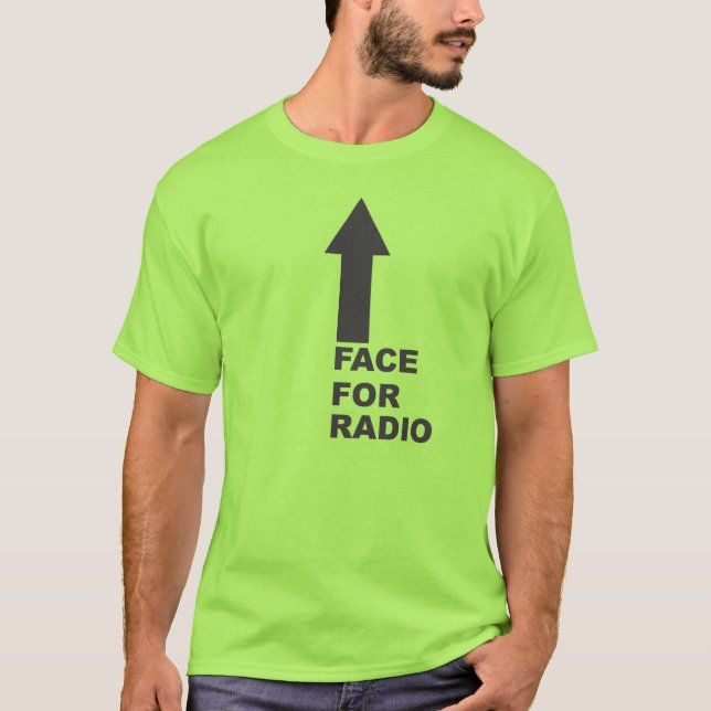 Ansikte för radio t-shirt (Framsida)