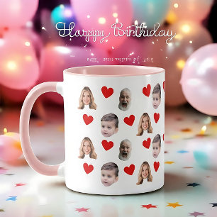 Ansikte-foton i Anpassningsbar Family Mugg