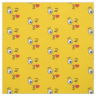 Ansikte genom en kyss Fabric Tyg