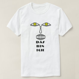 ansikte gult ögon och Das tunna ich Tee Shirt