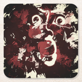 ansikte halshals-slips underlägg papper kvadrat