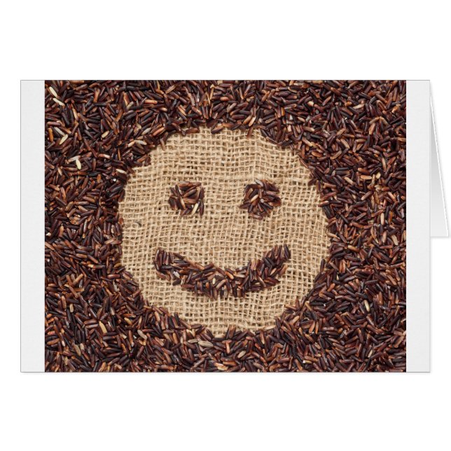 ansikte hälsningskort (Framsidan Horizontal)