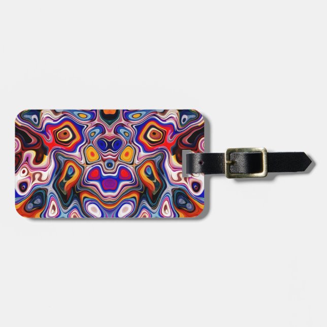 Ansikte i Abstrakt Figur 3 Bagagebricka (Horisontell Framsida)