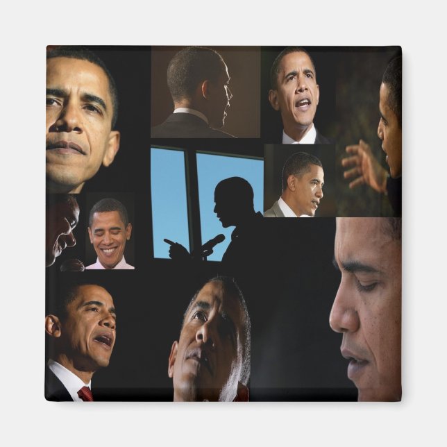 Ansikte i Barack Magnet (Framsidan)