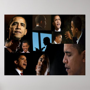 Ansikte i Barack Poster