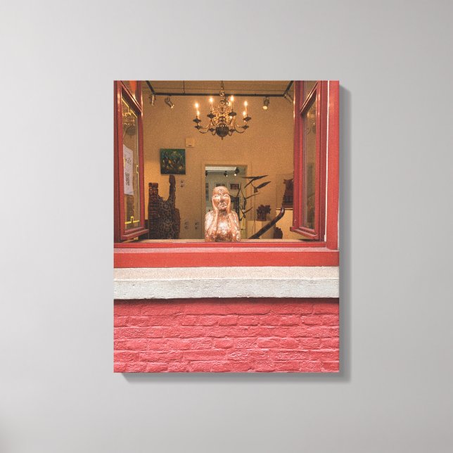 Ansikte i Brygge Canvastryck (Framsida)