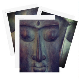Ansikte i Buddha Vykort