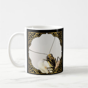 Ansikte i Butterfly-CloseUp Monarch Kaffemugg