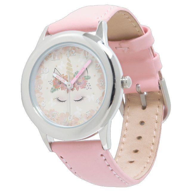 Ansikte i en enhörning. armbandsur (Vinklad)