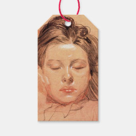 Ansikte i en flicka Asov (av Frantisek Kupka) Presentetikett