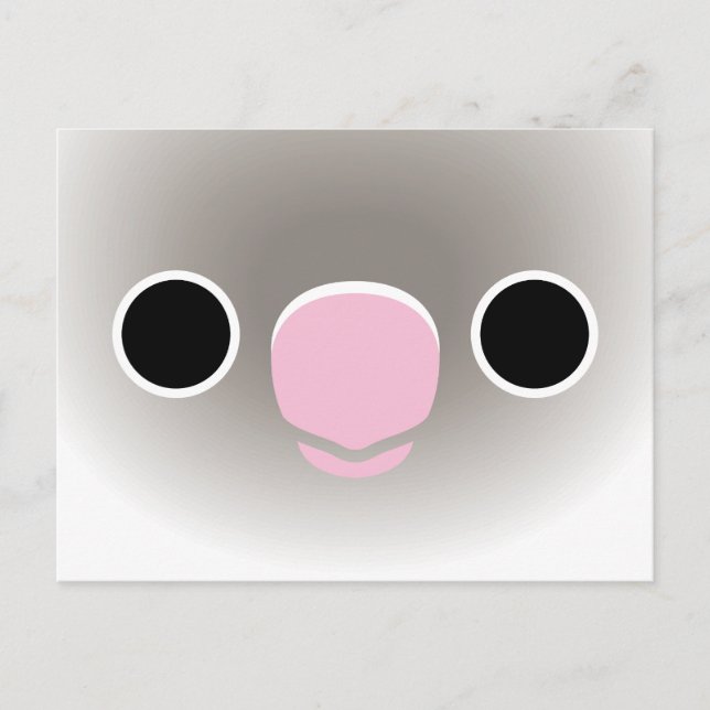 Ansikte i en Pastellblå maskerad lovefågel Helg Vykort (Framsida)