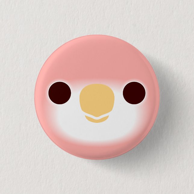 Ansikte i en Rubino Bourkes papegoja Knapp (Framsida)