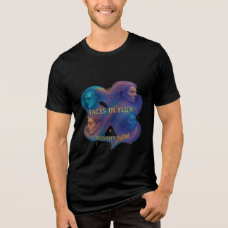 Ansikte i Flux T-Shirt - Identitetsflöde Art Tee