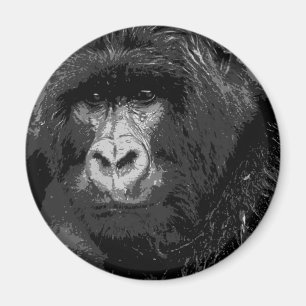 Ansikte i Gorilla Magnet
