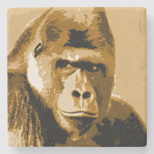 Ansikte i Gorilla Stenunderlägg