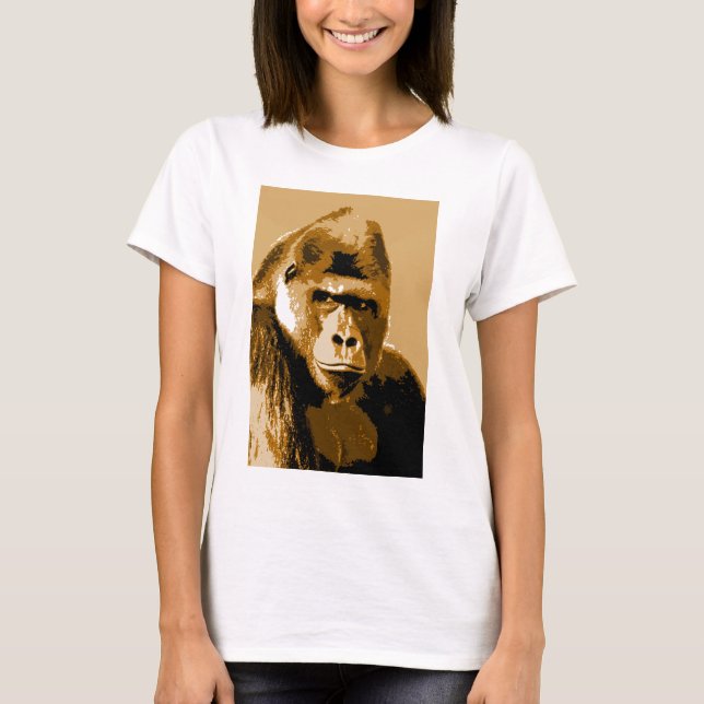 Ansikte i Gorilla T Shirt (Framsida)