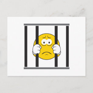Ansikte i Jail Vykort