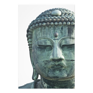 Ansikte i Kamakuras Underbara Buddha Fototryck