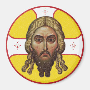 Ansikte i Kristus-ortodoxa ikonen Magnet