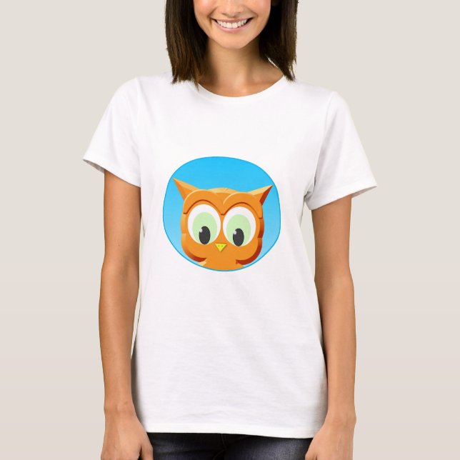 Ansikte i lite Uggla T-shirt (Framsida)