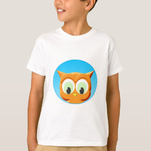 Ansikte i lite Uggla T-shirt