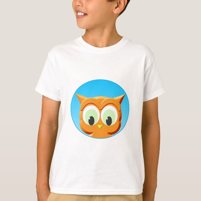 Ansikte i lite Uggla T-shirt (Framsida)