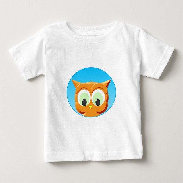 Ansikte i lite Uggla Tee Shirt (Framsida)