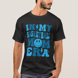 Ansikte i min basketboll Mamma Era Groovy Mamma T Shirt