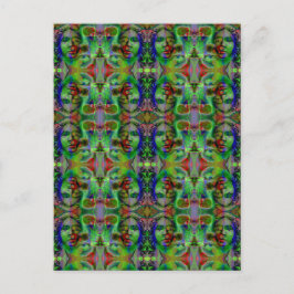 Ansikte i nattkortet vykort