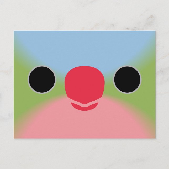 Ansikte i Princess Parrot Helg Vykort (Framsida)